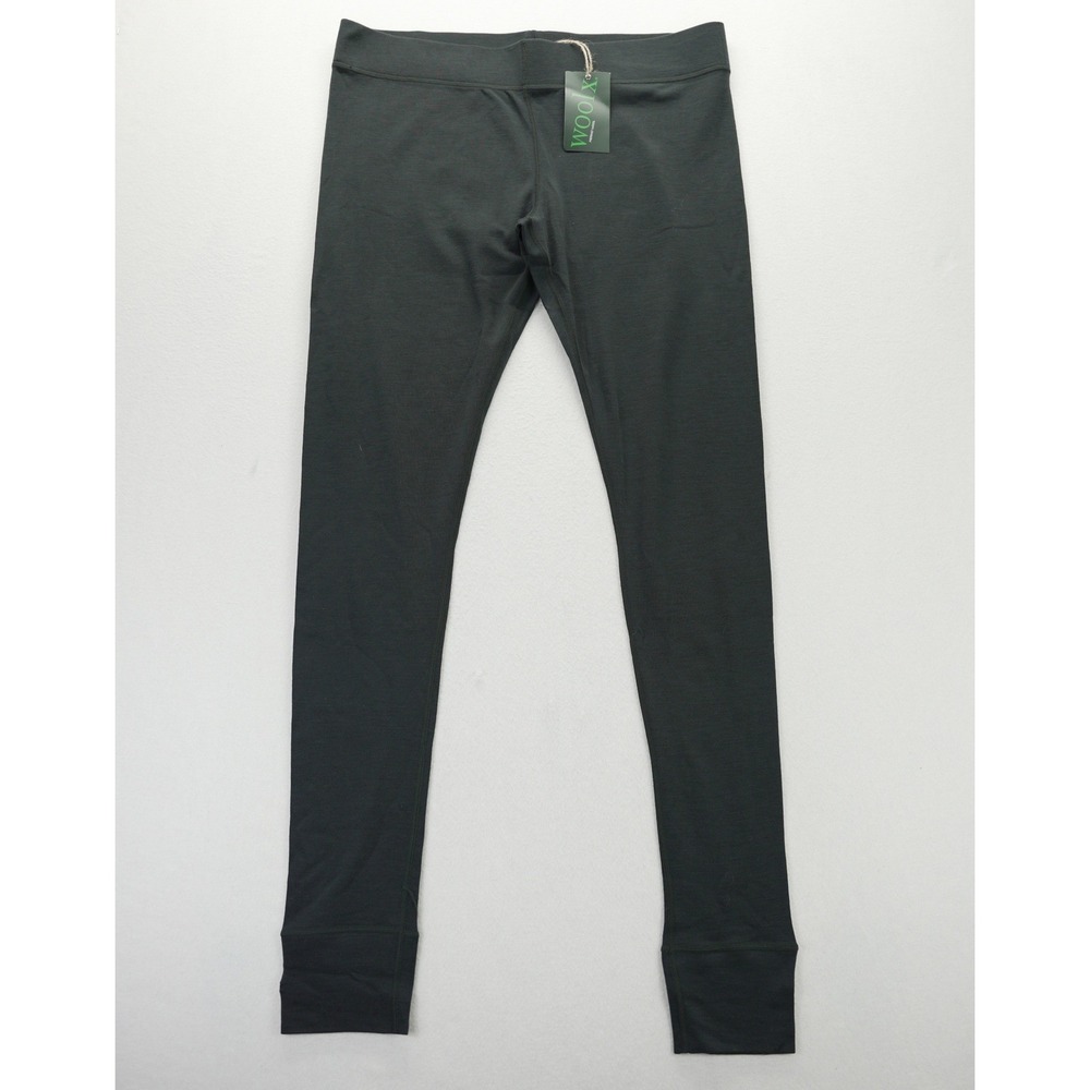 Woolx Avery Midweight Merino Wool Base Layer Leggings 2XL Black X551-001 NEW‎
